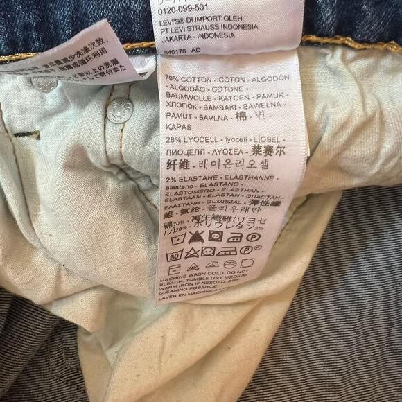 Levi Strauss 514 Mens 34x34 Jeans Blue Denim Straight Regular Fit Casual - Picture 6 of 9